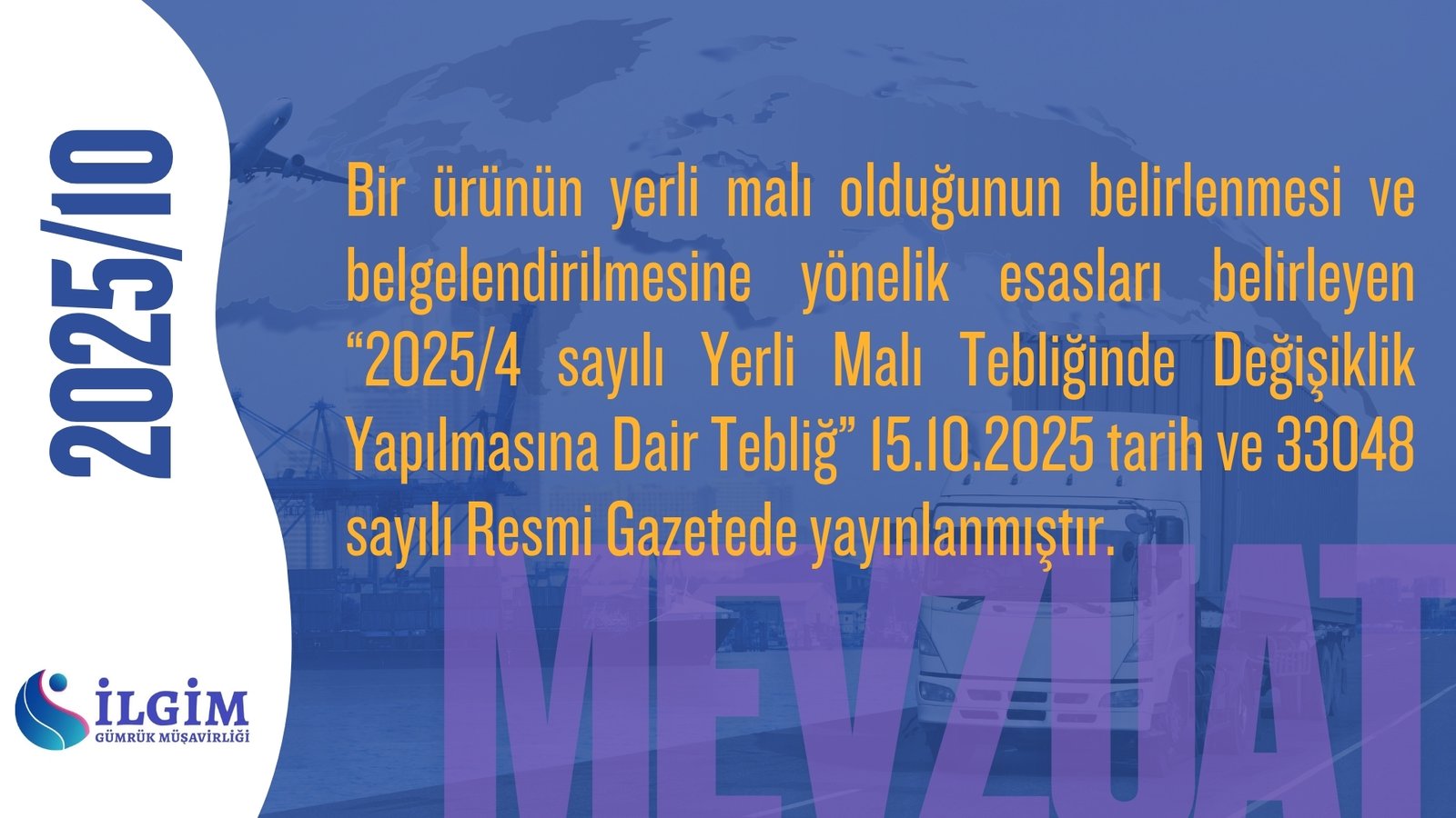 Yerli Malı Tebliğinde Değişiklik